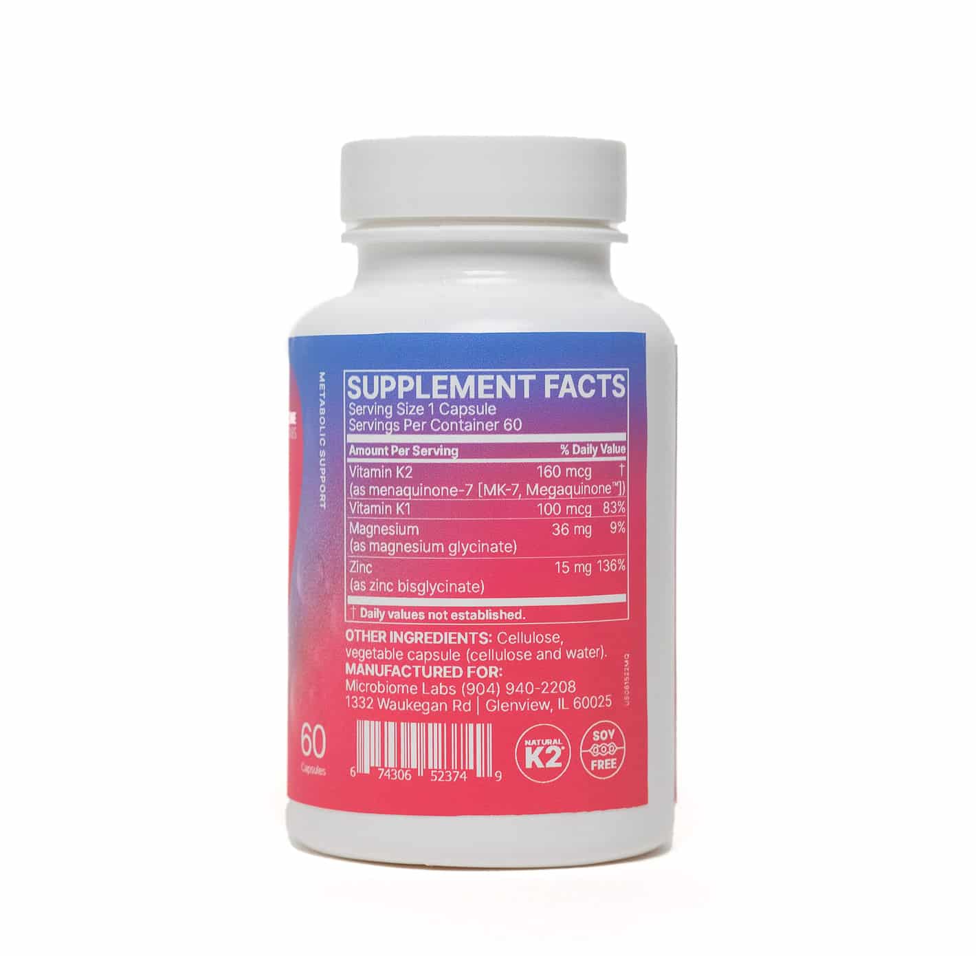 MicroBiome Labs Mega Quinone Vitamin K2