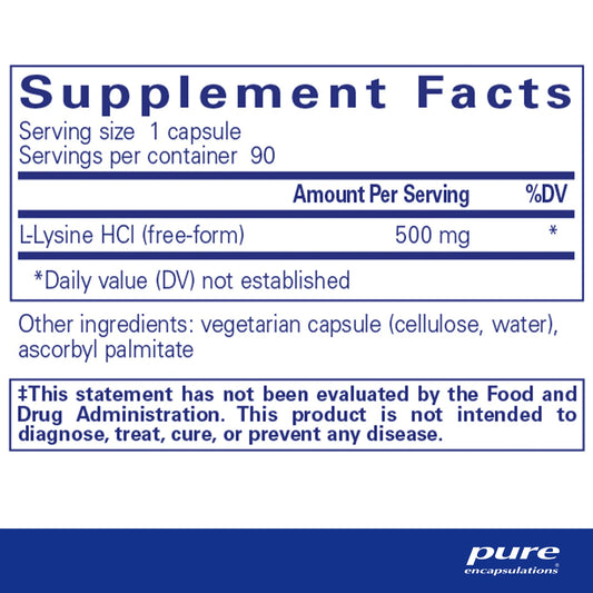 Pure Encapsulations L-Lysine