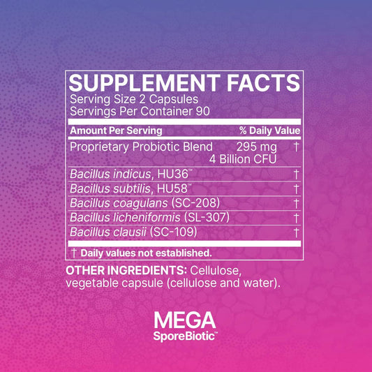 MicroBiome Labs Mega SporeBiotic (Probiotics) By 180 caps