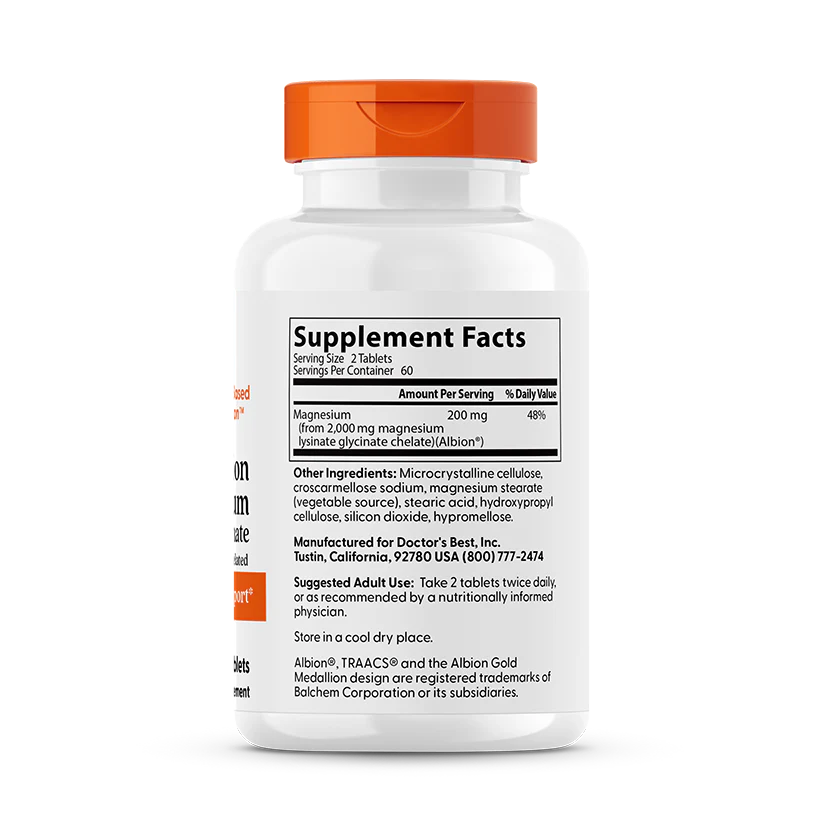 Dr Best Magnesium Lysinate Glycinate ( 120 Tablets)