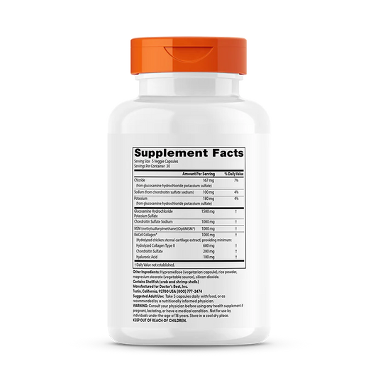Dr Best Glucosamine Chondroitin MSM + Hyaluronic Acid