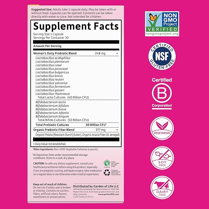 Garden of life women probiotics