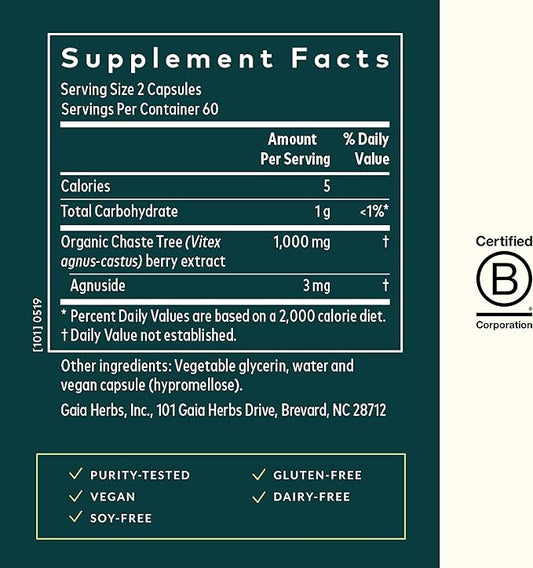 Gaia Herbs Vitex Berry (120 Capsules)