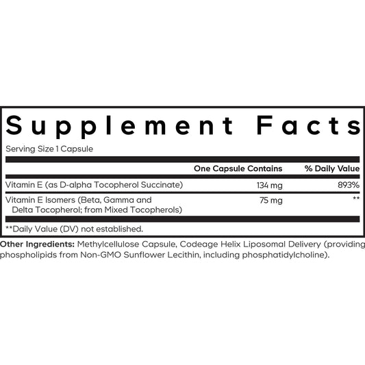 Codeage Liposomal vitamin E +