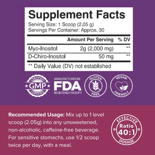 Intimate Rose Myo and D chiro Inositol powder