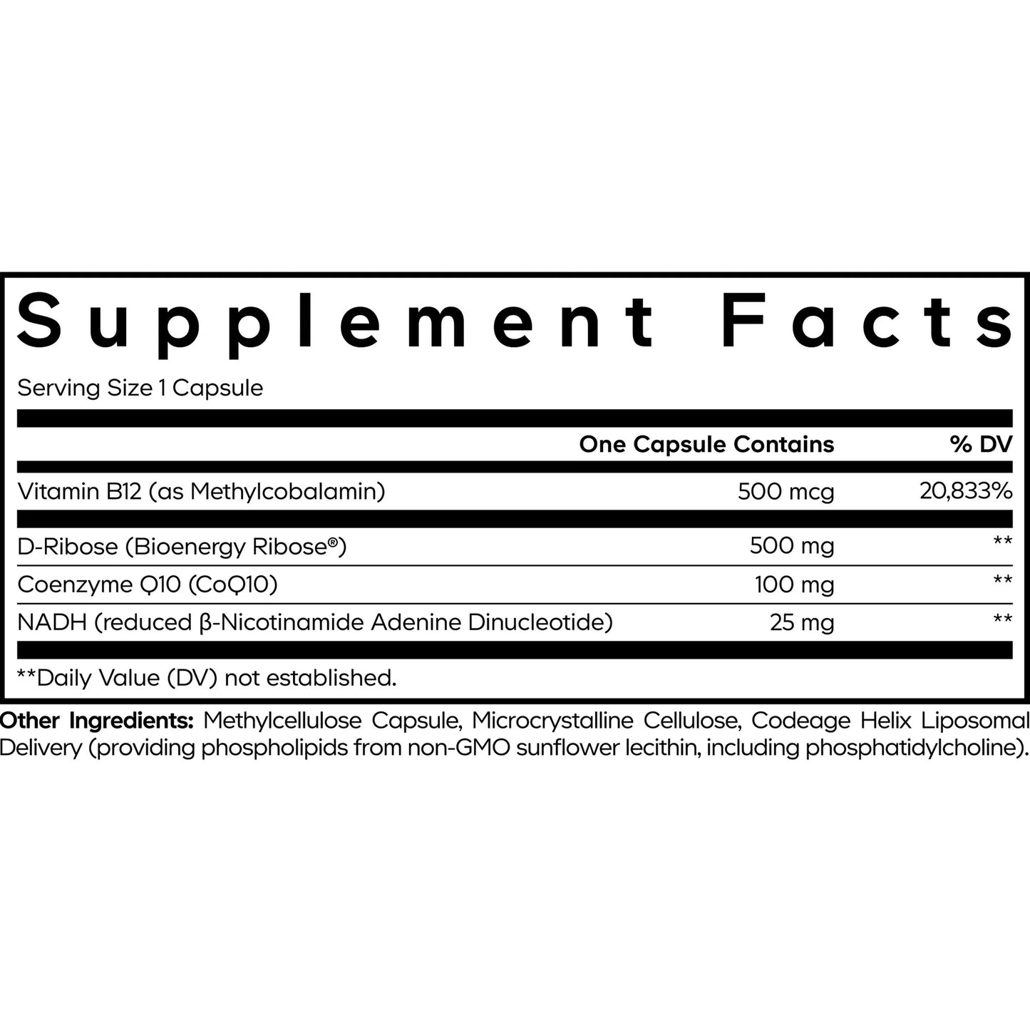 Codeage Liposomal NADH