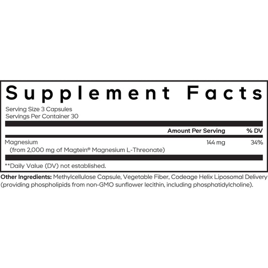 Codeage Liposomal Magnesium L Threonate