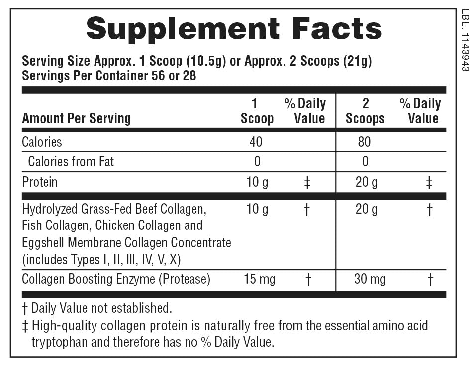 NaturesPlus Collagen Peptides 588g