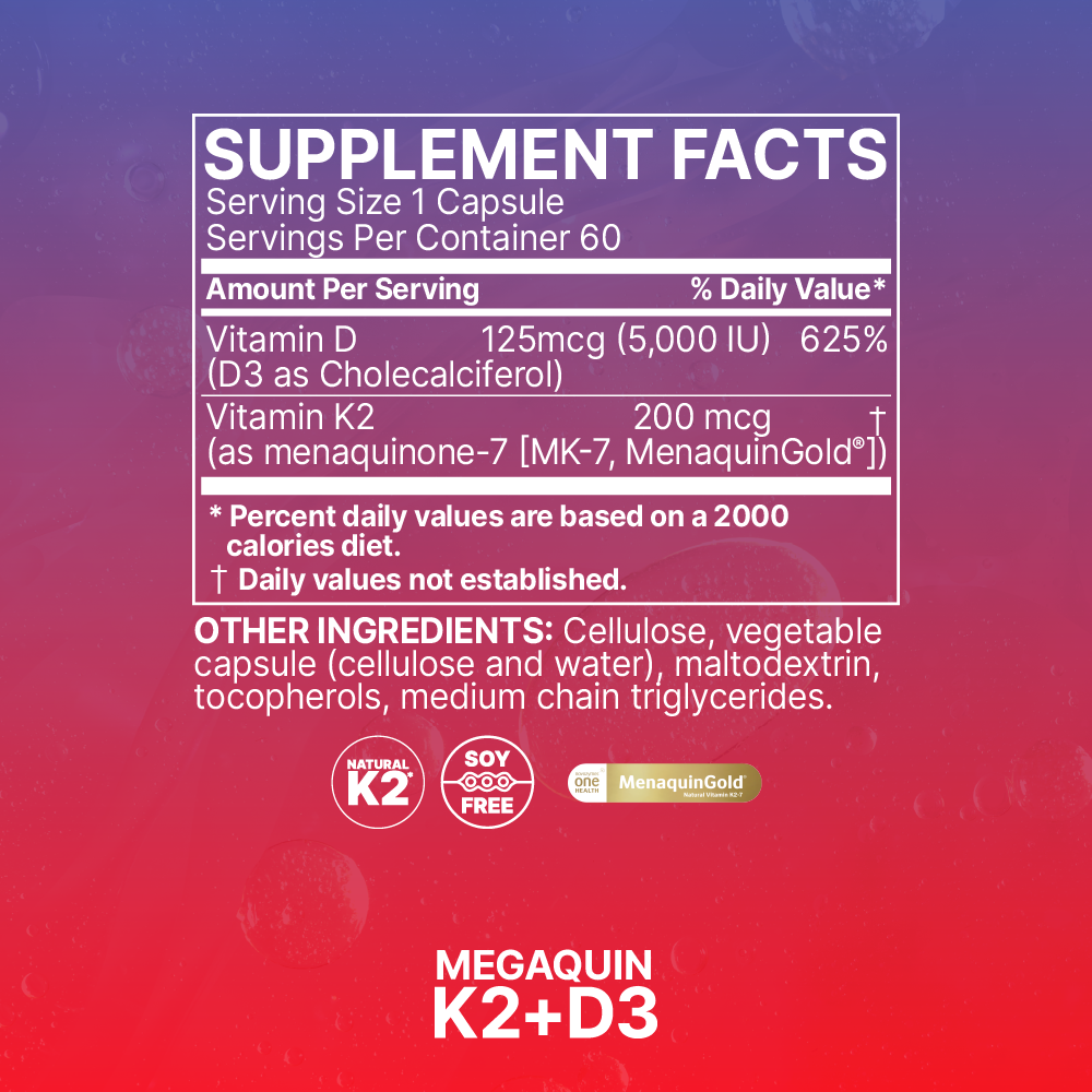 MicroBiome Labs MegaQuin D3 + K2