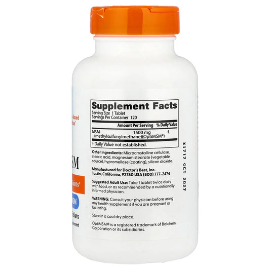 Dr Best MSM with OptiMSM Tablets