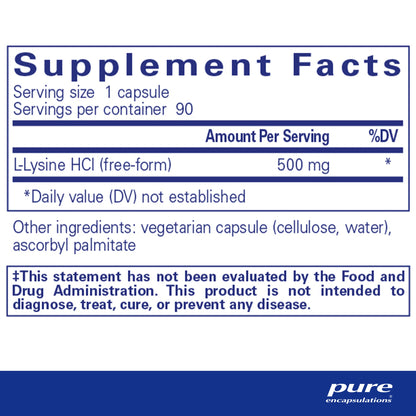 Pure Encapsulations L-Lysine