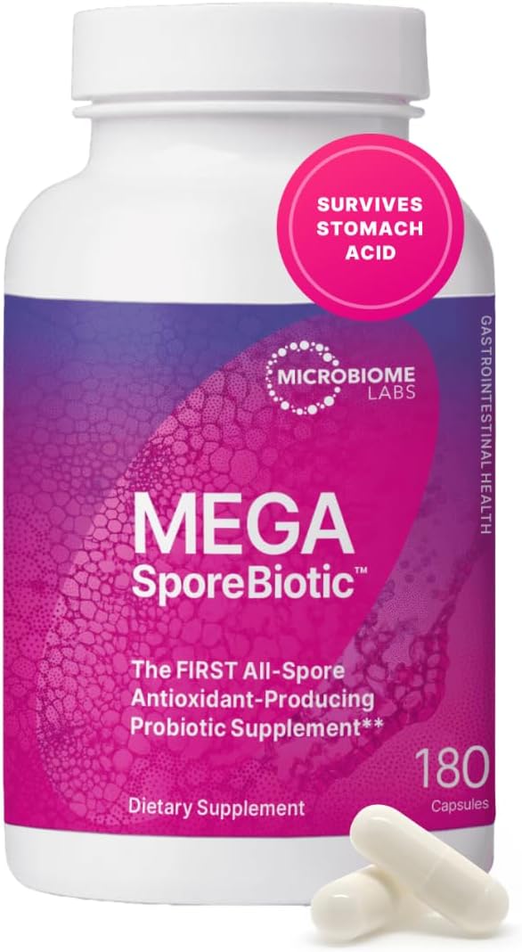 MicroBiome Labs Mega SporeBiotic (Probiotics) By 180 caps