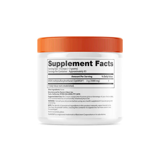 Dr Best MSM powder with OptiMSM