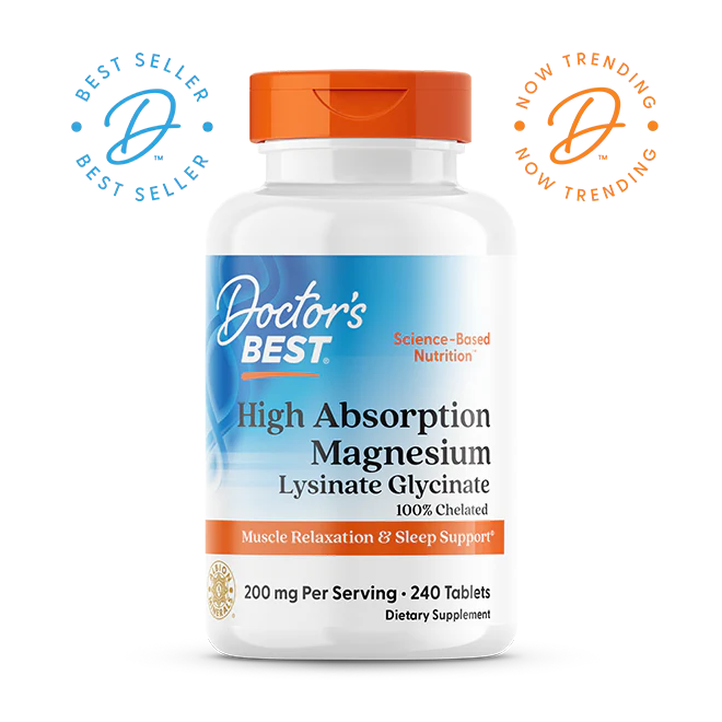 Dr Best Magnesium Lysinate Glycinate (240 Tablets)