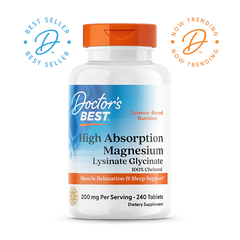 Dr Best Magnesium Lysinate Glycinate (240 Tablets)