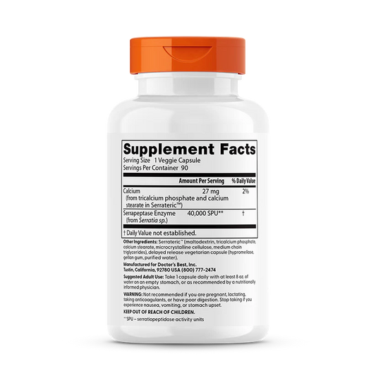 Dr Best Serrapeptase 40,000 SPU