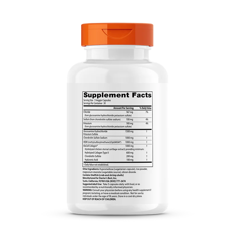 Dr Best Glucosamine Chondroitin MSM + Hyaluronic Acid