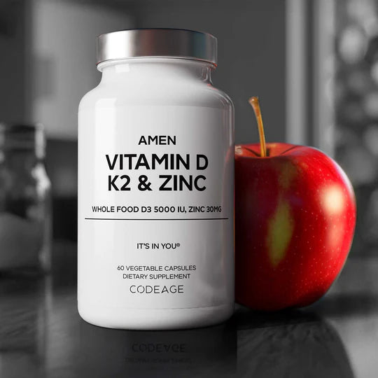 Codeage Amen Vitamin D3, K2, and Zinc