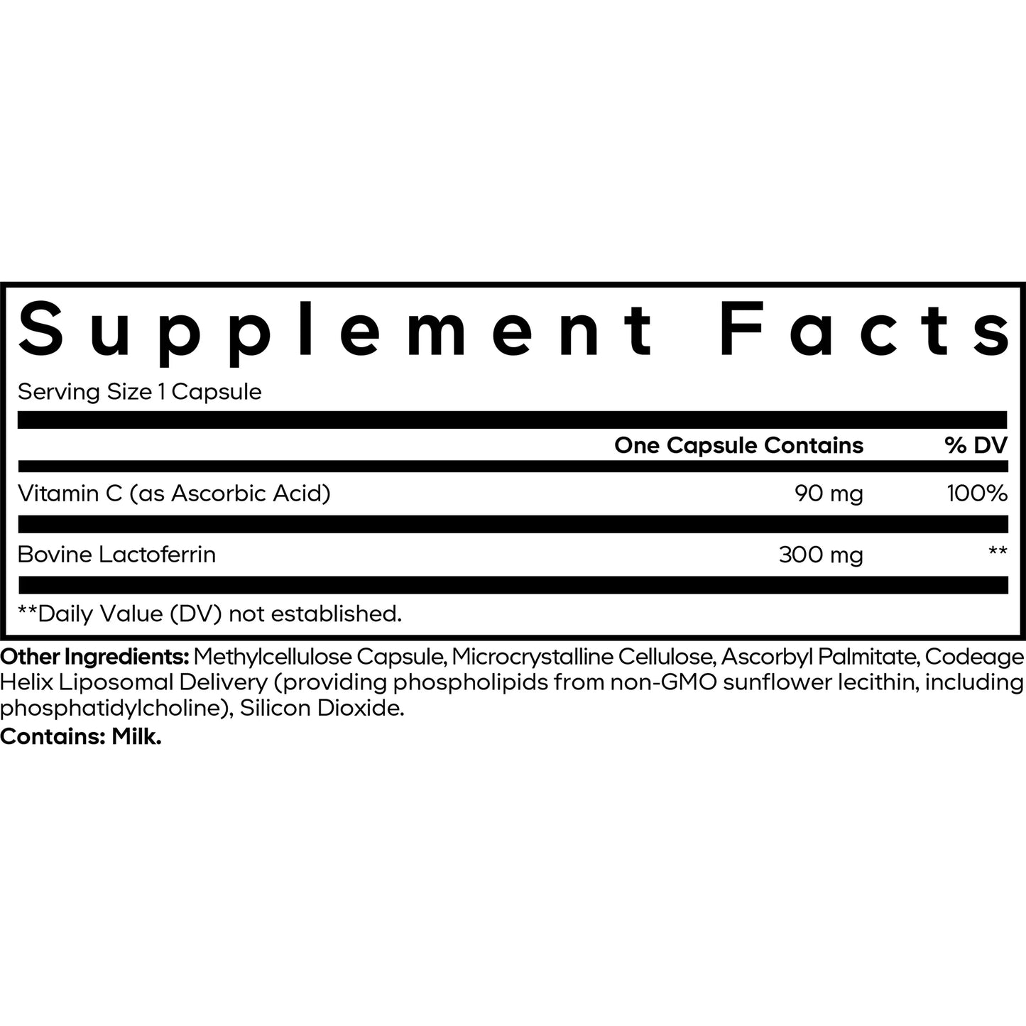 Codeage Liposomal Lactoferrin +