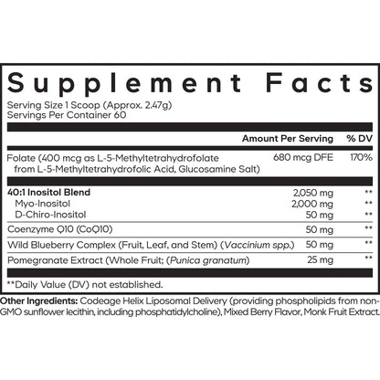 Codeage Liposomal Ovarian Inositol+ (Powder)