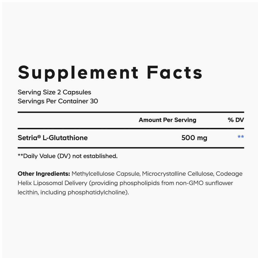Codeage Liposomal Setria Glutathione