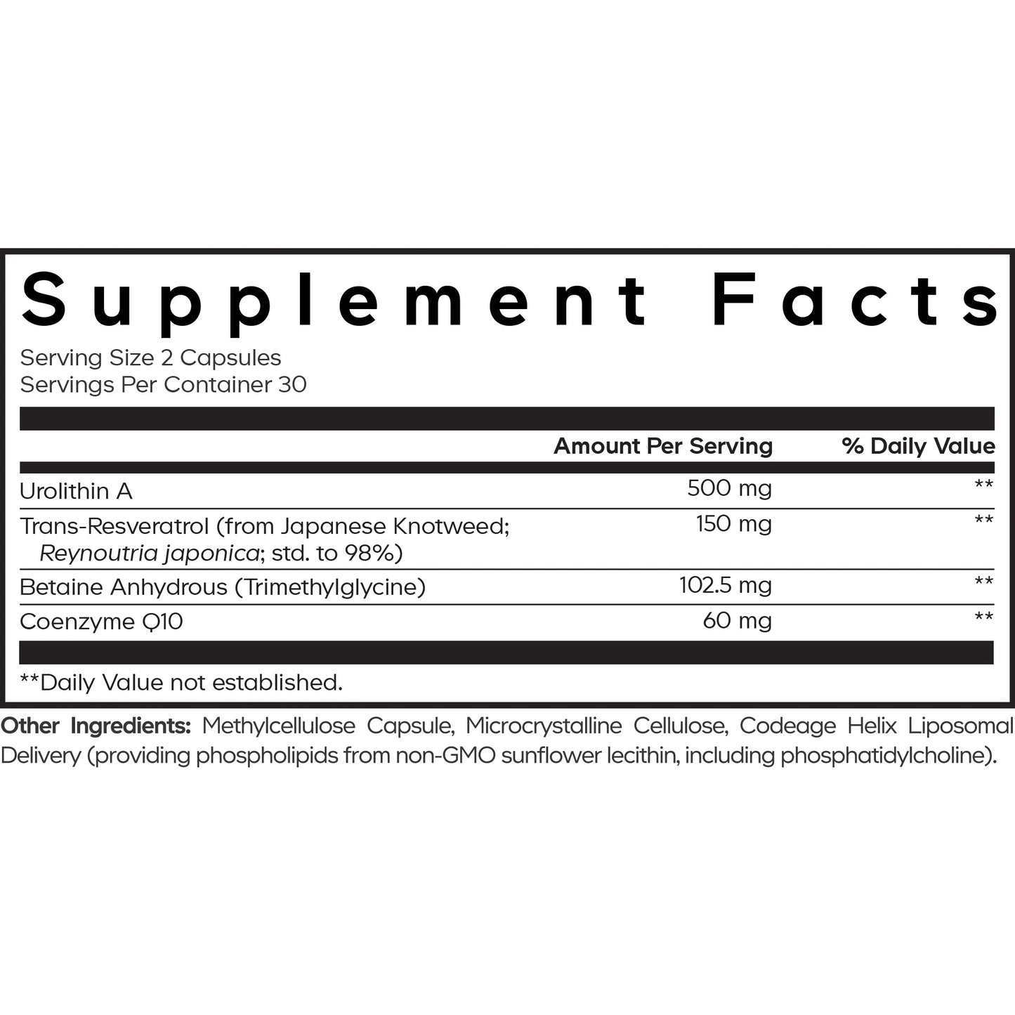 Codeage Liposomal Urolithin A