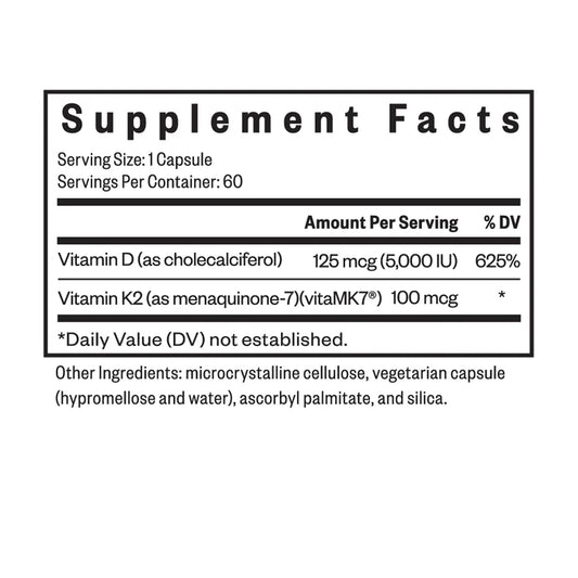 Seeking Health Vitamin D3+k2
