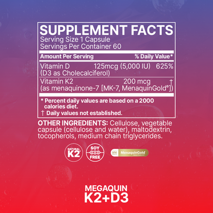 MicroBiome Labs MegaQuin D3 + K2